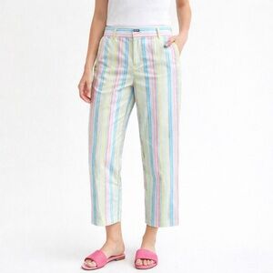 Tommy Hilfiger 90s Preppy pastel stripe Ankle Pants Size 2 Women’s